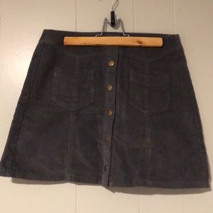 Dark Grey Courd Skirt🤩